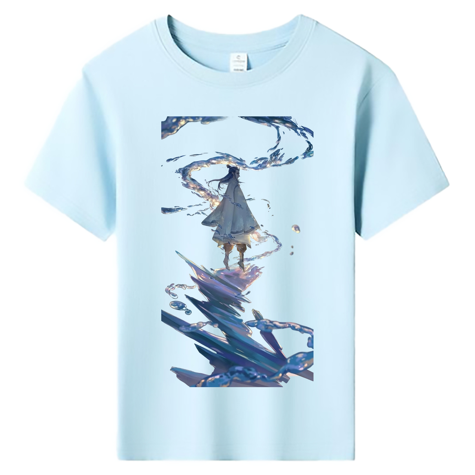（画像用） Ne Zha 2 ナタ 魔童の大暴れ 綿100％キッズTシャツ（フロントプリント）